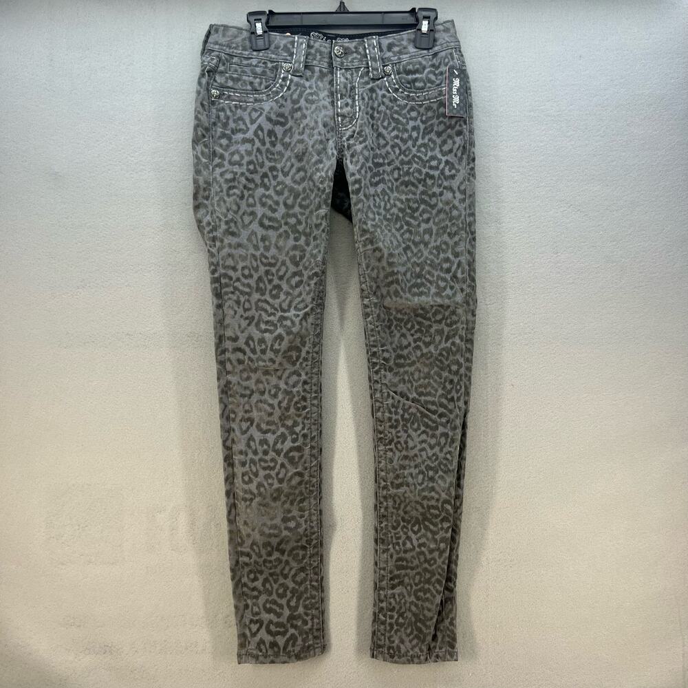 NWT Miss Me Cargo Women's Skinny Jeans Size 27 (4) Cheetah Print Twee Normcore - Picture 1 of 15
